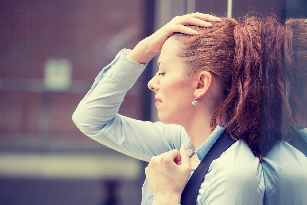 Stressed woman