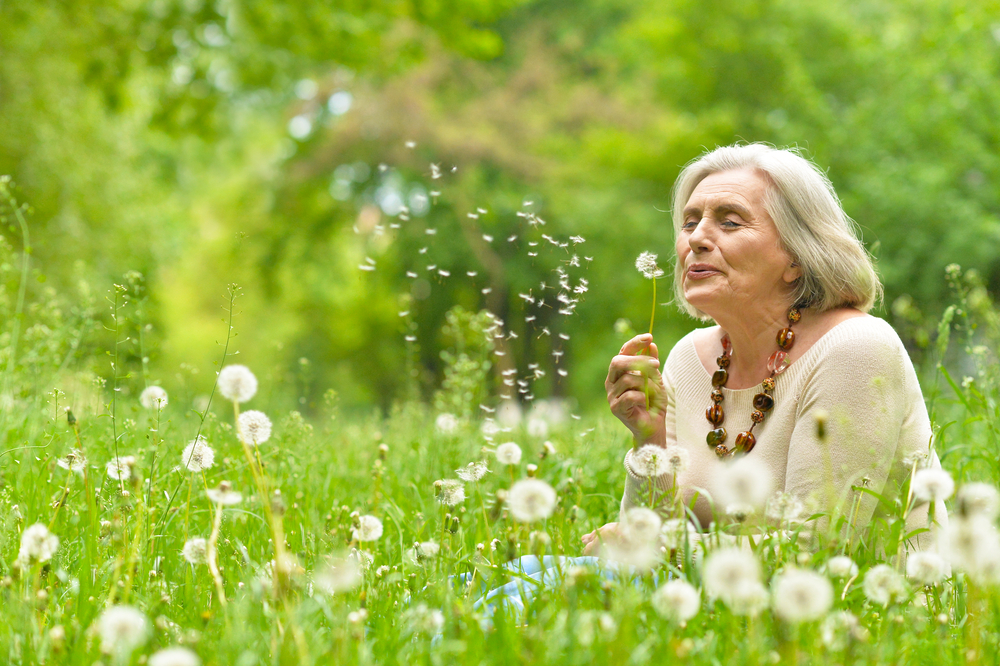 Senior woman in the park