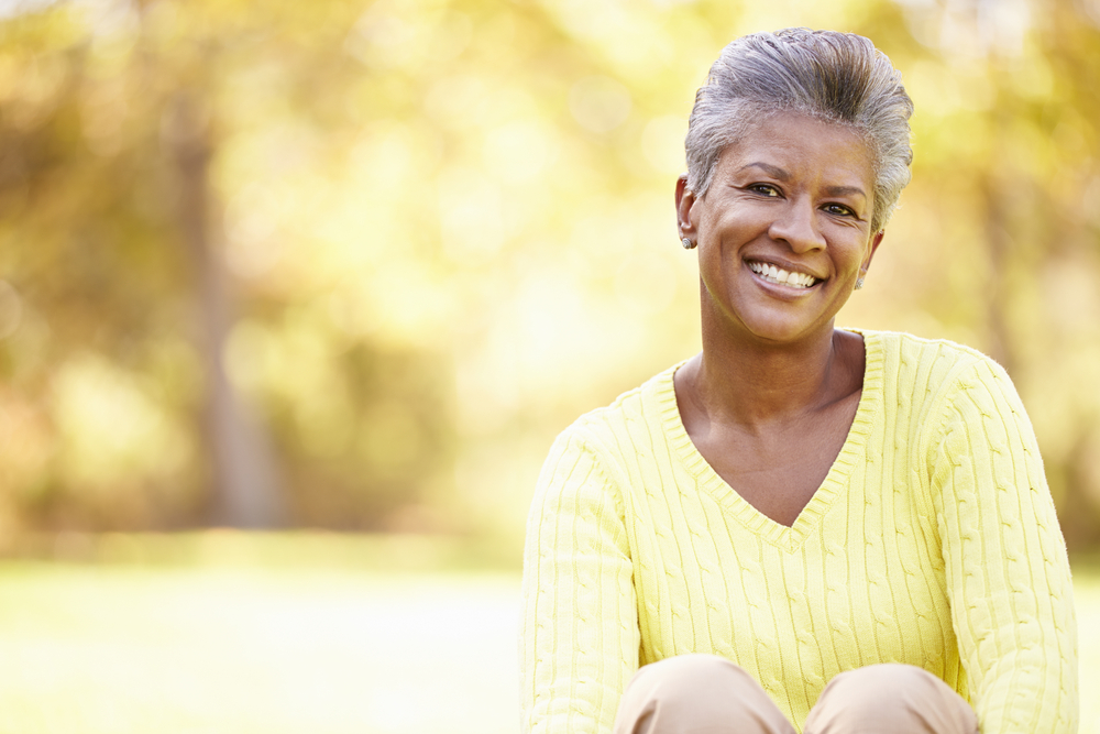 Woman smiling