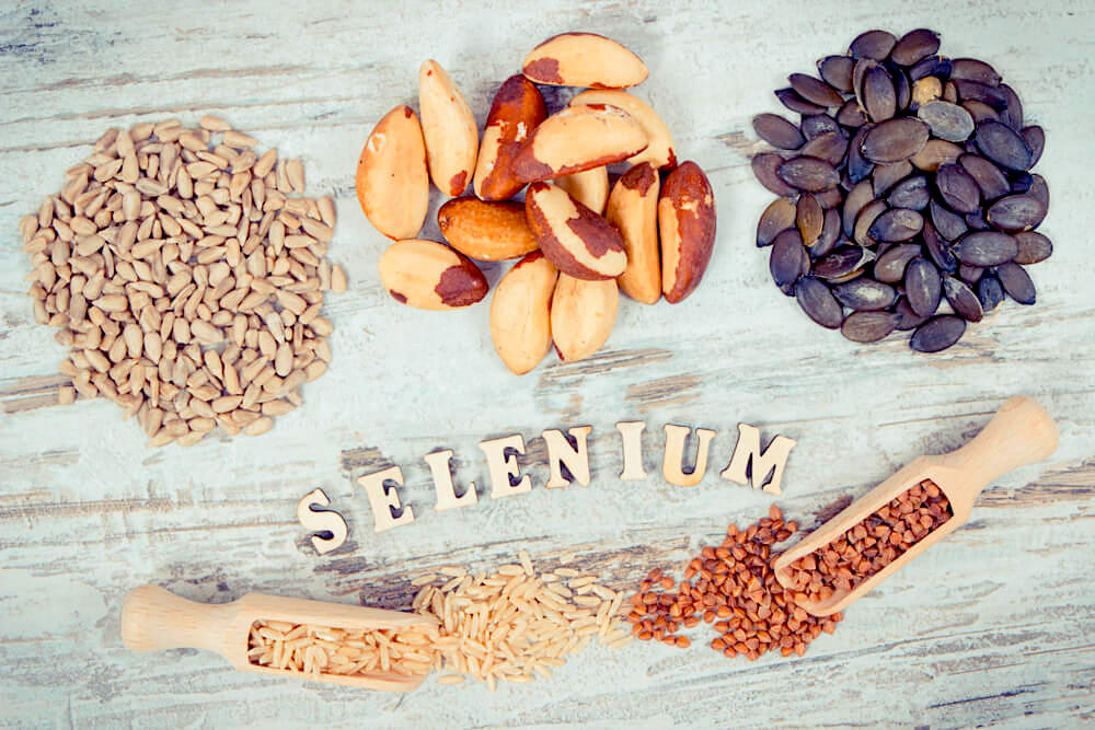 Food sources for antioxidants selenium